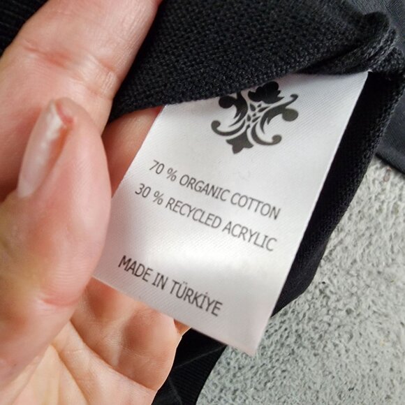 Luchiano Visconti Sweater Mens XL Black Long Sleeve V Neck Pullover *NWT* - Picture 4 of 10